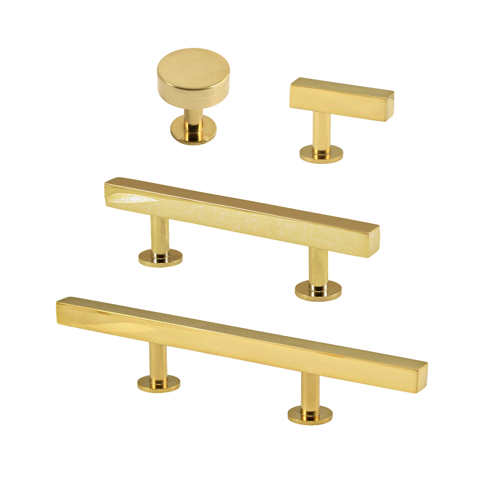 Lew's Hardware Polished Brass Bar Series - Forge Hardware Studio