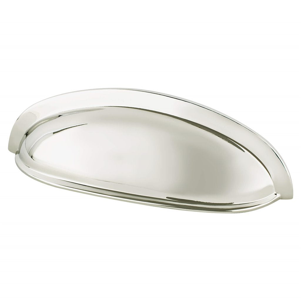 Designers Group Madison 3" Cup Drawer Pull in Polished Nickel | Knobs