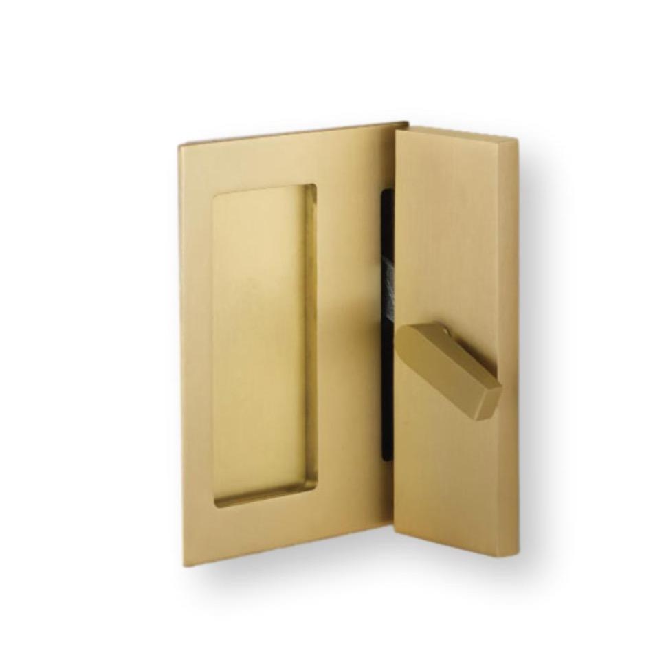 Modern Barn Door Privacy Lock and Flush Pull-Hardware for Interior Doors | Pulls