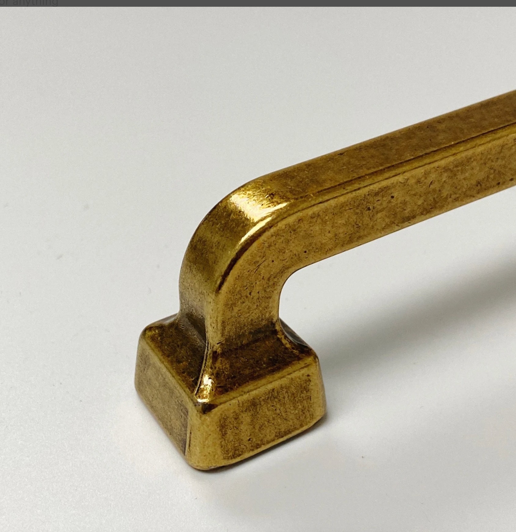 Mission Drawer Pull "Capri" in Antique Brass - Brass Cabinet Hardware | Pulls