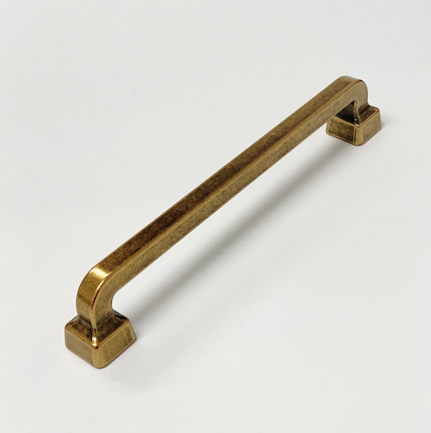 Mission Drawer Pull "Capri" in Antique Brass - Brass Cabinet Hardware | Pulls