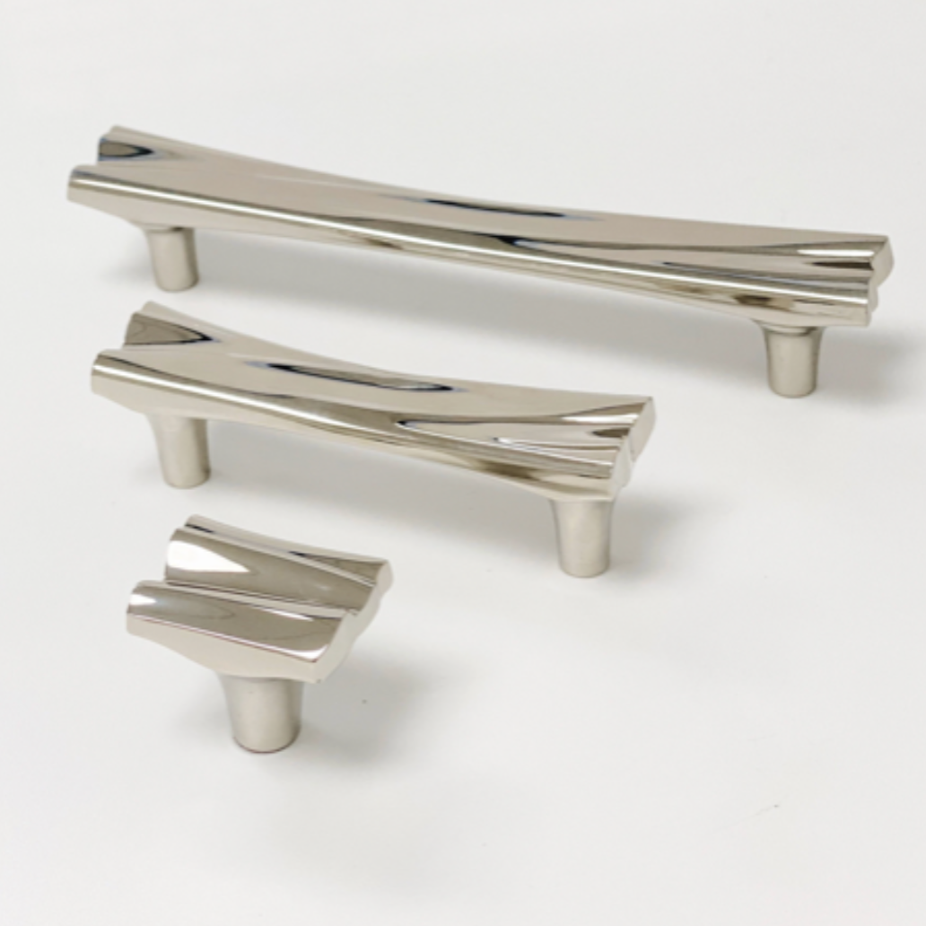 Polished Nickel "Sunday" Cabinet Hardware, Cabinet Knobs, Drawer Pulls | Pulls