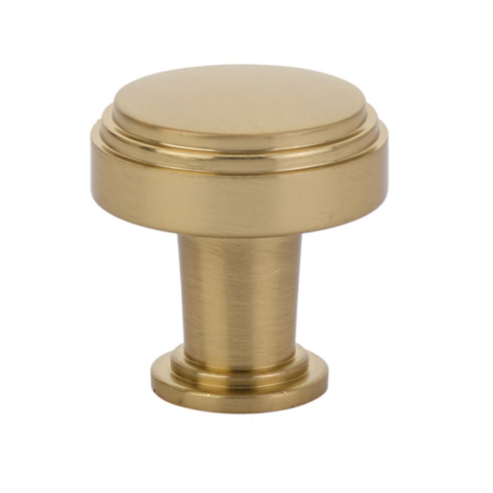 Satin Brass Art Deco Alexander Brass Cabinet Pulls - Forge Hardware Studio