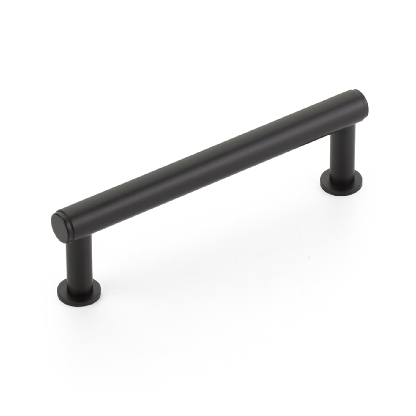 Matte Black "Maison No. 2" Smooth Drawer Pulls and Cabinet Knobs with Optional Backplate - Forge Hardware Studio