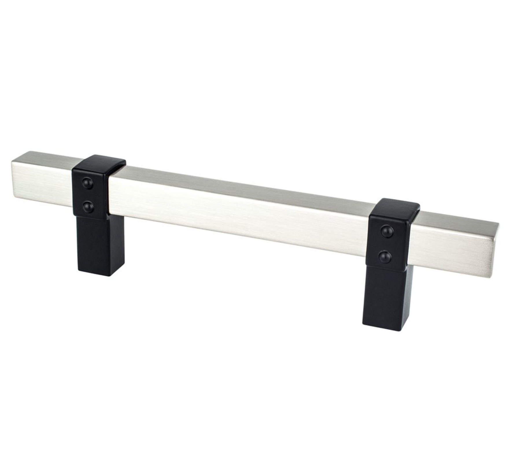 Matte Black and Brushed Nickel "Rio" Dual-Finish Cabinet Knob and Drawer Pulls - Industry Hardware