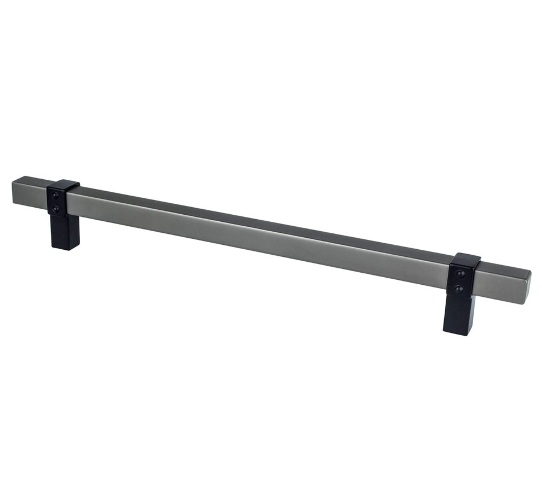 Ash Gray and Matte Black "Rio" Dual-Finish Cabinet Knob and Drawer Pulls - Industry Hardware