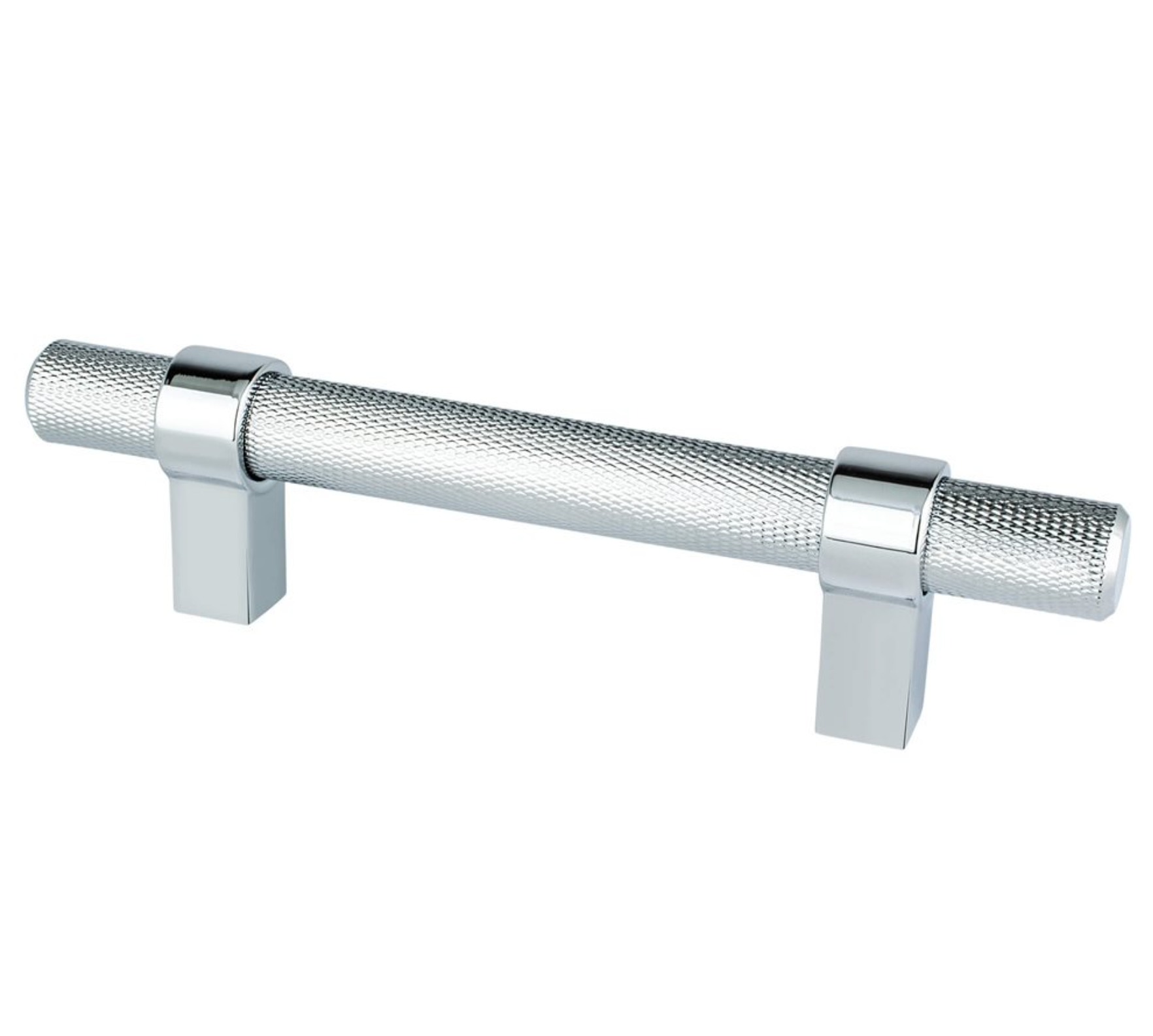 Knurled "Prelude" Polished Chrome Cabinet Knobs and Drawer Pulls - Industry Hardware
