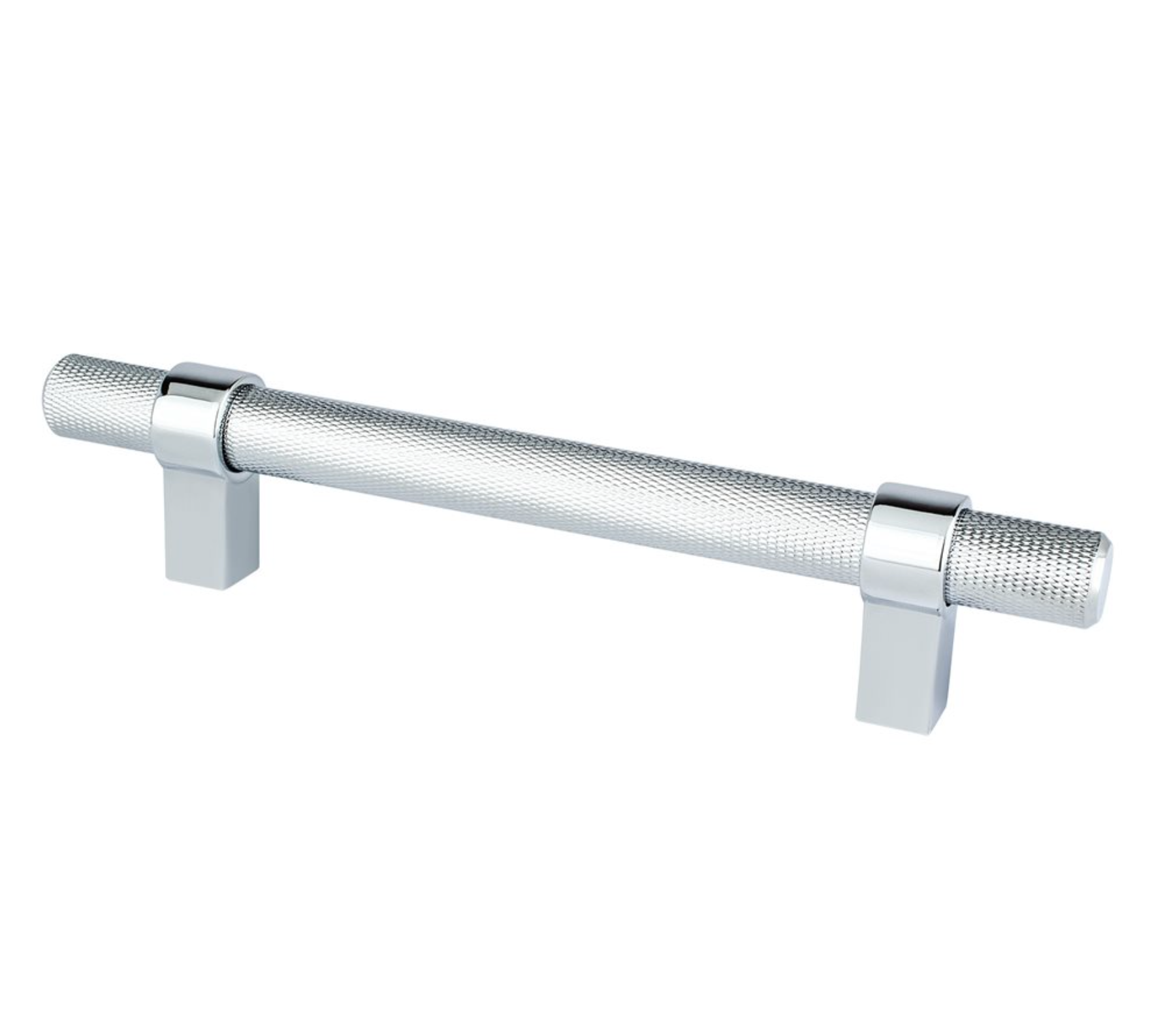 Knurled "Prelude" Polished Chrome Cabinet Knobs and Drawer Pulls - Industry Hardware