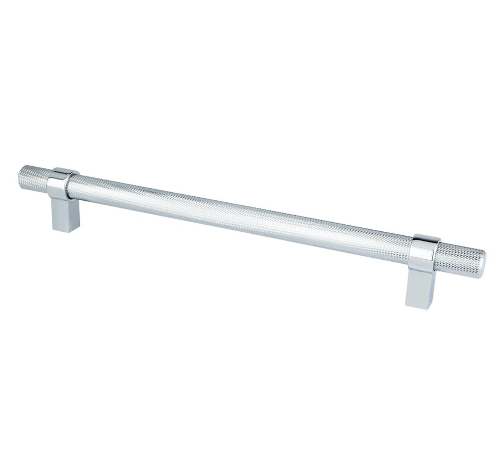 Knurled "Prelude" Polished Chrome Cabinet Knobs and Drawer Pulls - Industry Hardware