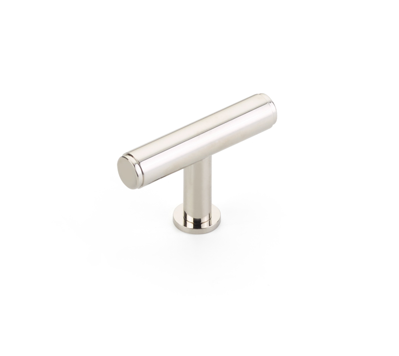 Polished Nickel "Maison No. 2" Smooth Drawer Pulls and Cabinet Knobs with Optional Backplate - Industry Hardware