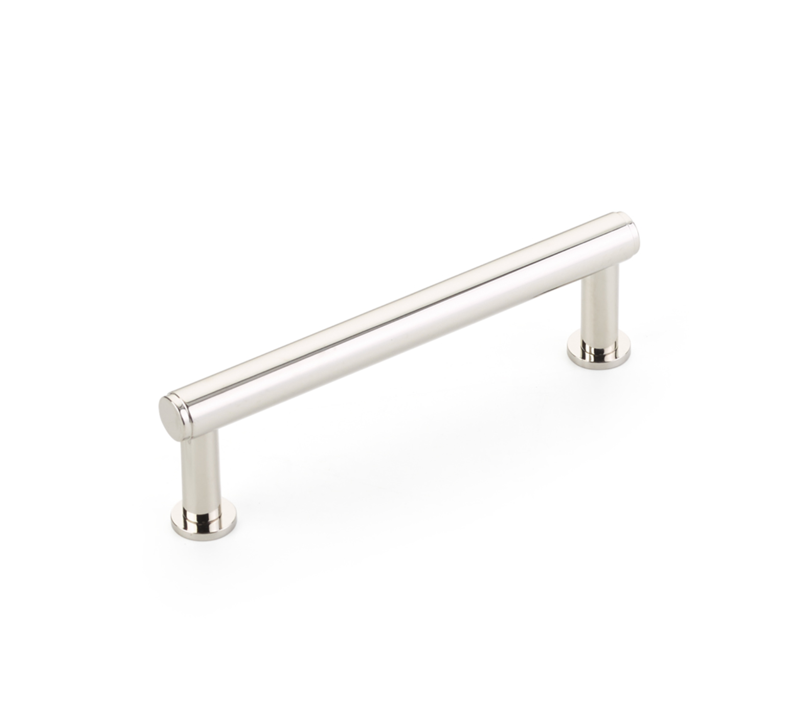 Polished Nickel "Maison No. 2" Smooth Drawer Pulls and Cabinet Knobs with Optional Backplate - Industry Hardware