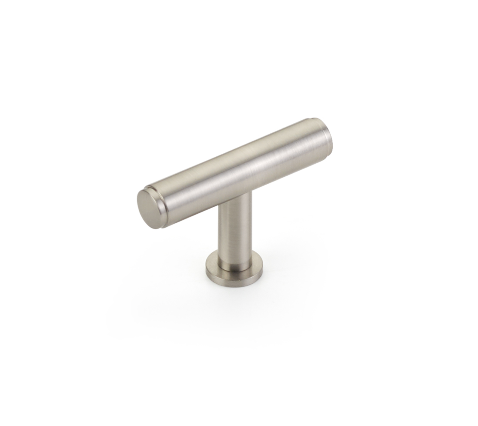 Brushed Nickel "Maison No. 2" Smooth Drawer Pulls and Cabinet Knobs with Optional Backplate - Industry Hardware