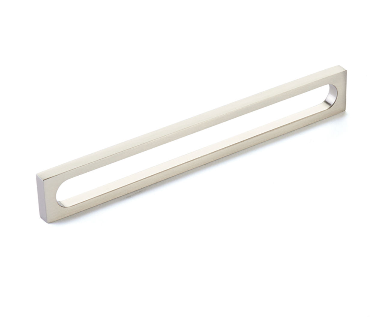 Brushed Nickel "Loop" Square Drawer Pulls and Cabinet Knobs - Industry Hardware