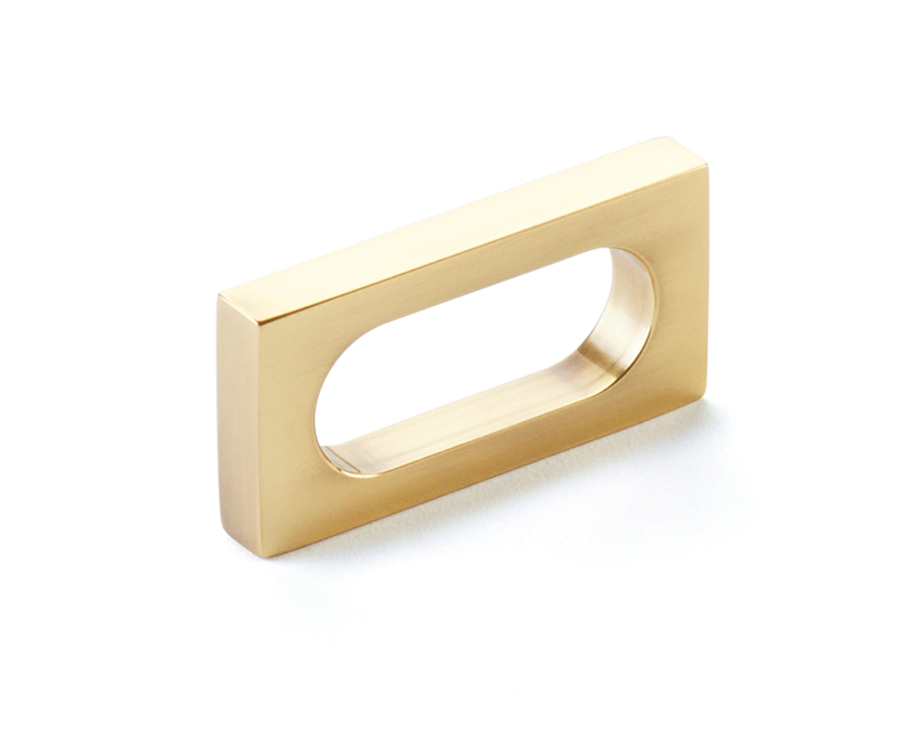 Vintage Brass "Loop" Square Drawer Pulls and Cabinet Knobs - Industry Hardware