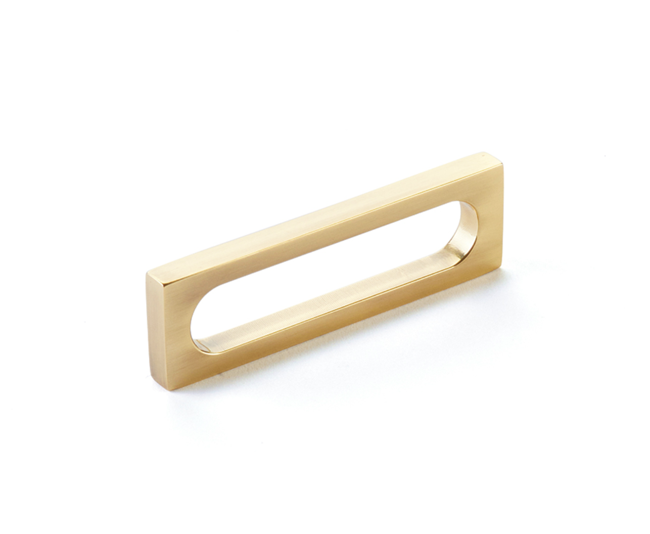 Vintage Brass "Loop" Square Drawer Pulls and Cabinet Knobs - Industry Hardware