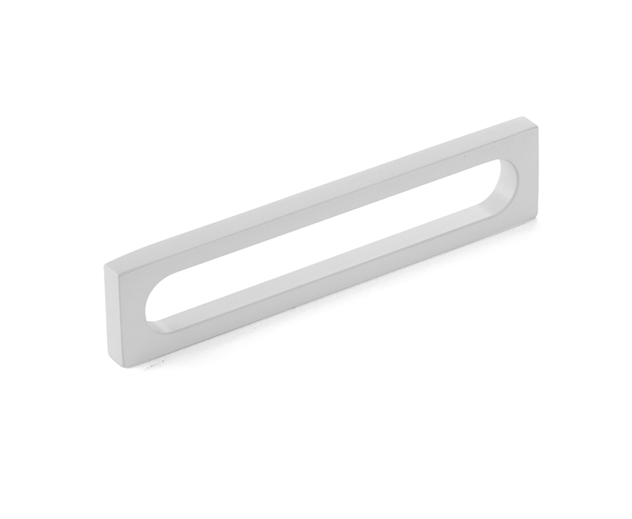 Matte White "Loop" Square Drawer Pulls and Cabinet Knobs - Industry Hardware