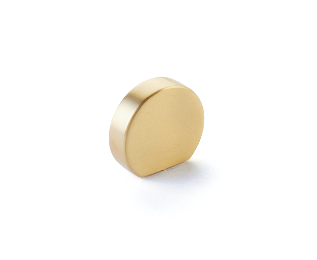 Satin Brass "Bit" Rounded Drawer Pulls and Cabinet Knobs - Industry Hardware
