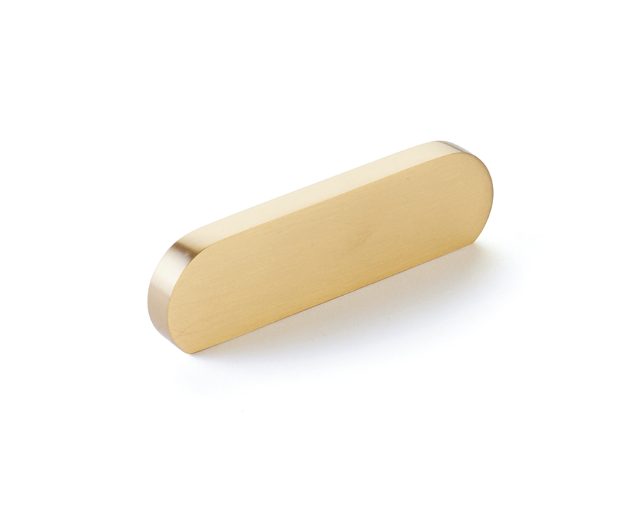 Satin Brass "Bit" Rounded Drawer Pulls and Cabinet Knobs - Industry Hardware