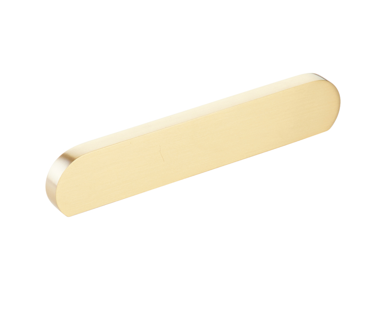 Satin Brass "Bit" Rounded Drawer Pulls and Cabinet Knobs - Industry Hardware