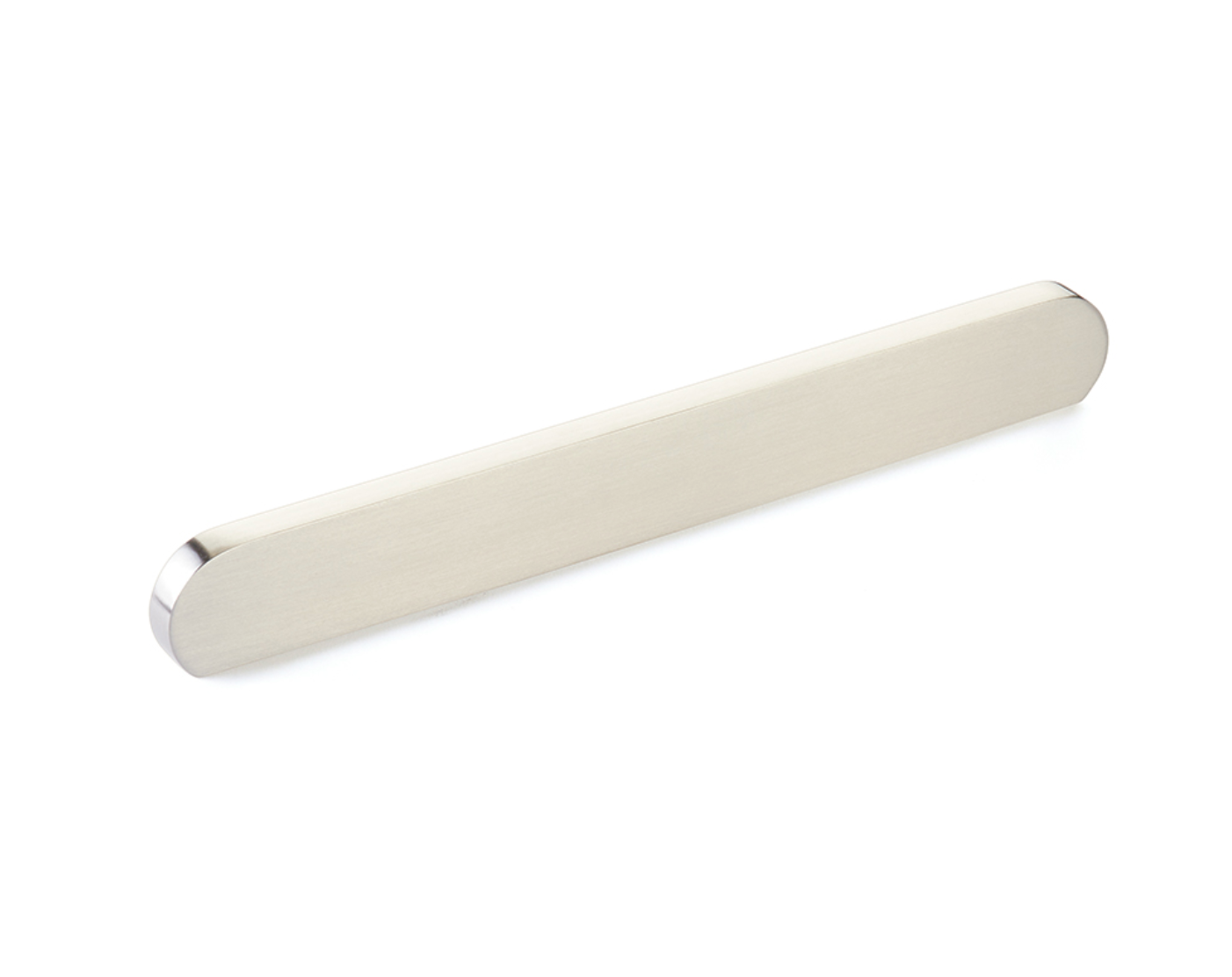 Brushed Nickel "Bit" Rounded Drawer Pulls and Cabinet Knobs - Industry Hardware