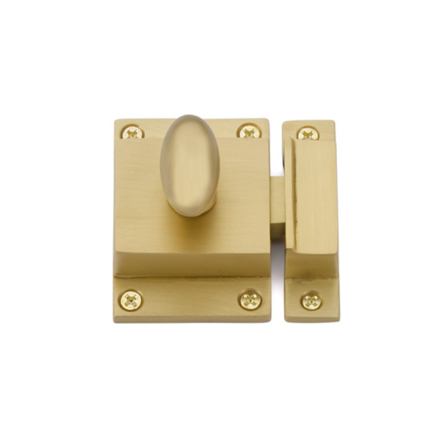 Satin Brass Cabinet Latch | Knobs