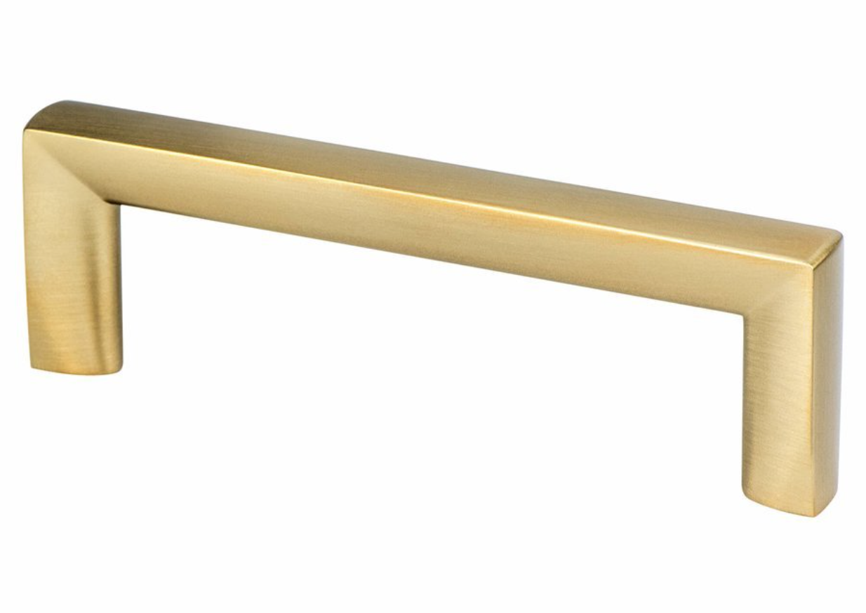 Satin Brass "Trane" Drawer Pulls and Knob | Pulls