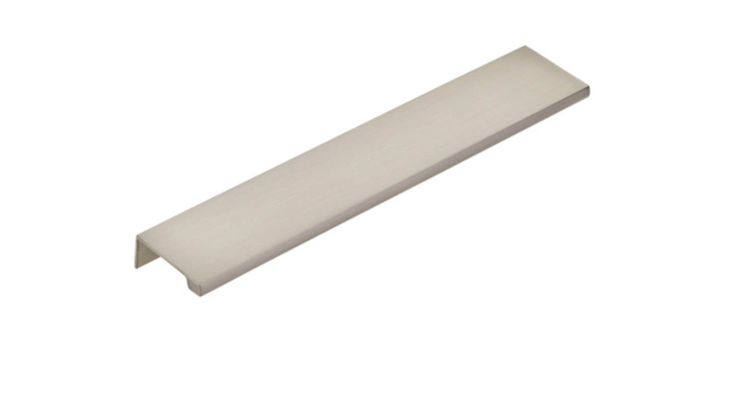 Satin Nickel "Edge Pull" Tab Finger Drawer Pulls | Pulls