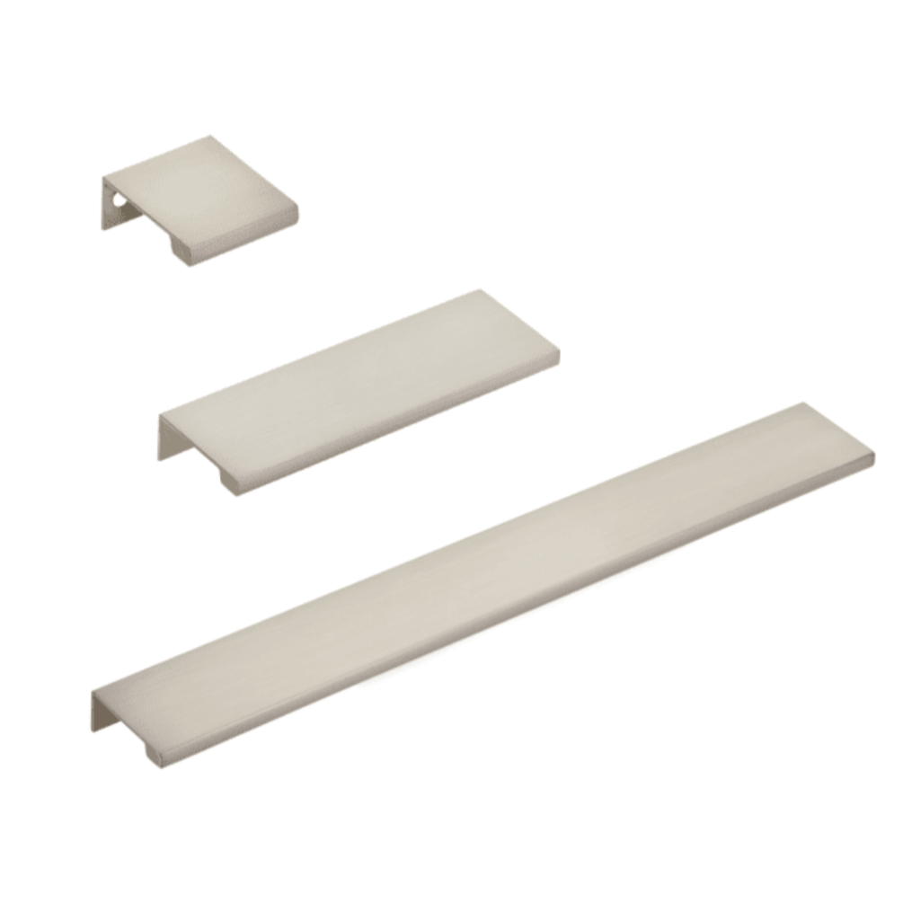 Satin Nickel "Edge Pull" Tab Finger Drawer Pulls | Pulls