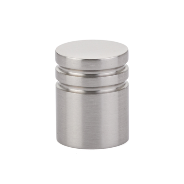 Lines Satin Nickel 1" Cabinet Knob - Mid-Century Modern