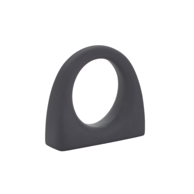 Ring Black Bridge Cabinet Knob in Matte Black | Knobs