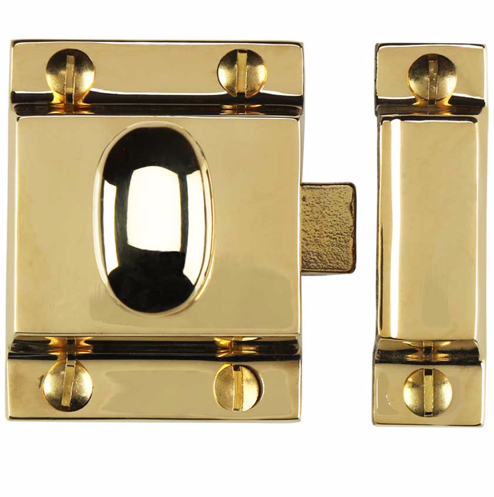 Unlacquered Brass "Eloise" Cabinet Latch Pull - Kitchen Drawer Handle | Pulls