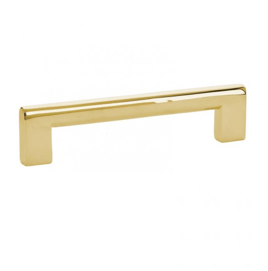 Luxe Unlacquered Brass Cabinet Pulls in Polished Unlacquered Brass - Brass Cabinet Hardware