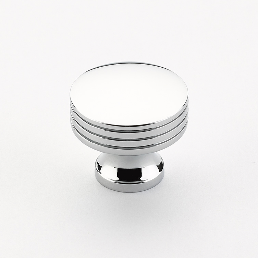 Polished Chrome "Moderna" Cabinet Knobs and Drawer Pulls - Forge Hardware Studio