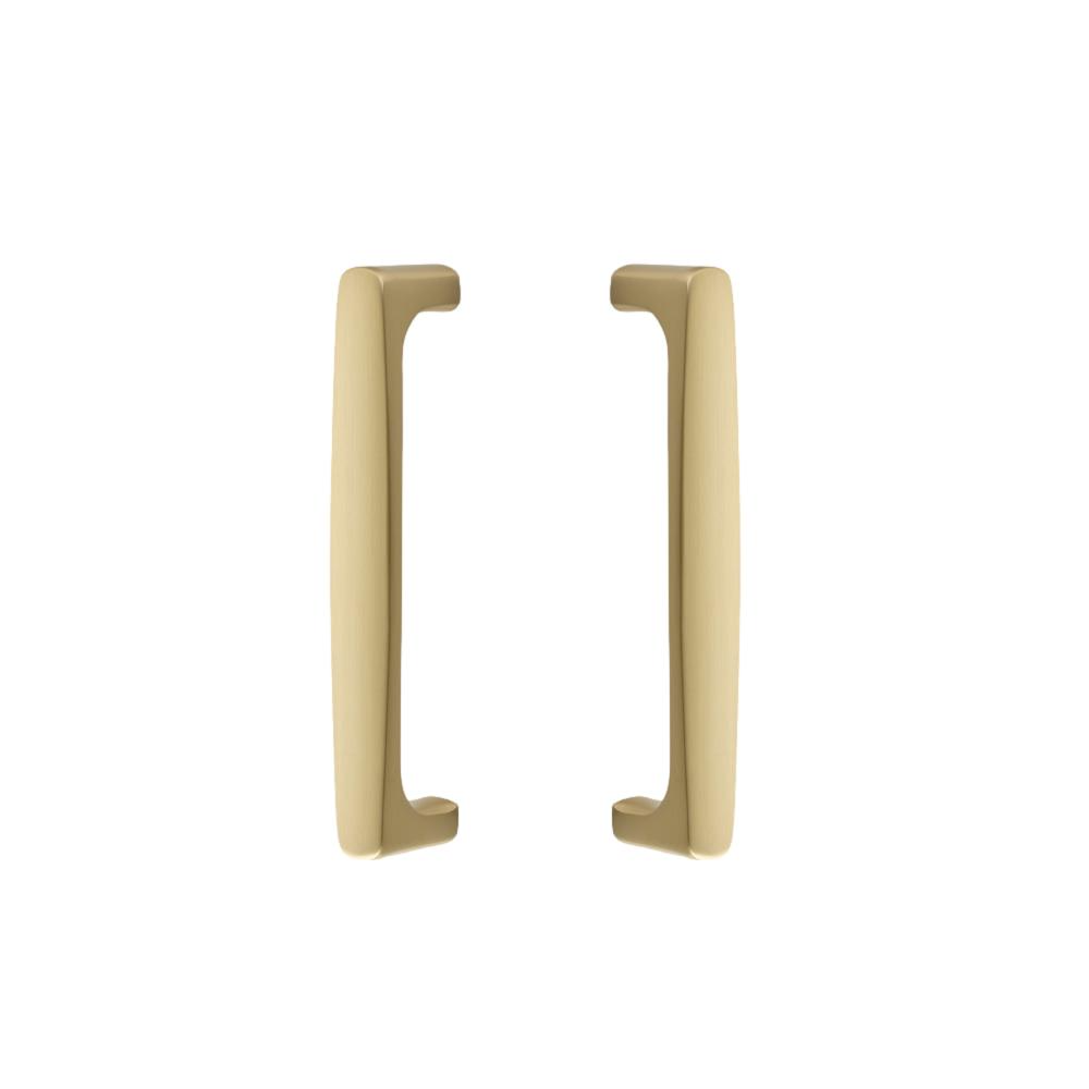 Back to Back "Riverside" Door Pull in Satin Brass Hardware for Interior Sliding and Barn Doors