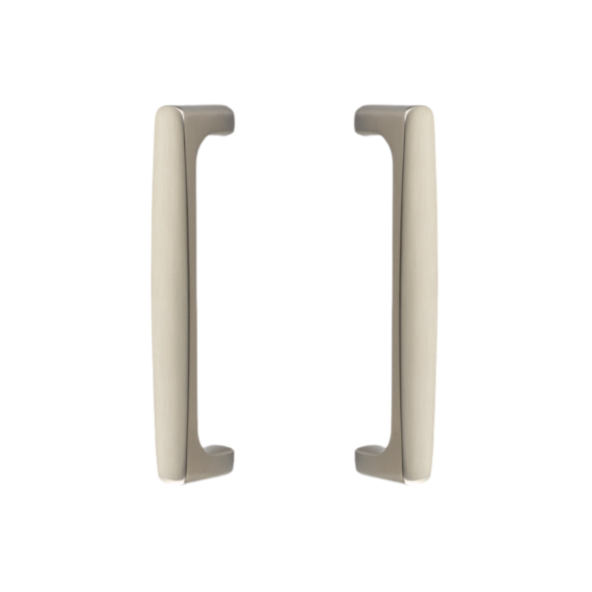 Back to Back "Riverside" Door Pull in Satin Nickel Hardware for Interior Sliding and Barn Doors