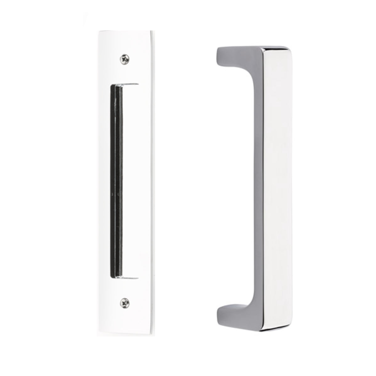 Door Flush Pull and Handle Hardware for Interior Sliding and Barn Doors