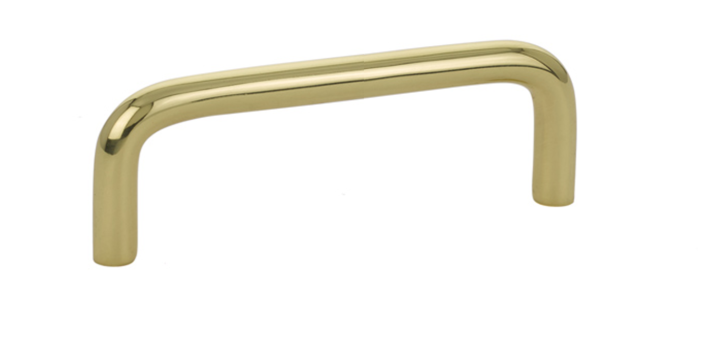 Unlacquered Polished Brass "Wire" Drawer Pulls - Cabinet Handles | Drawer Pull