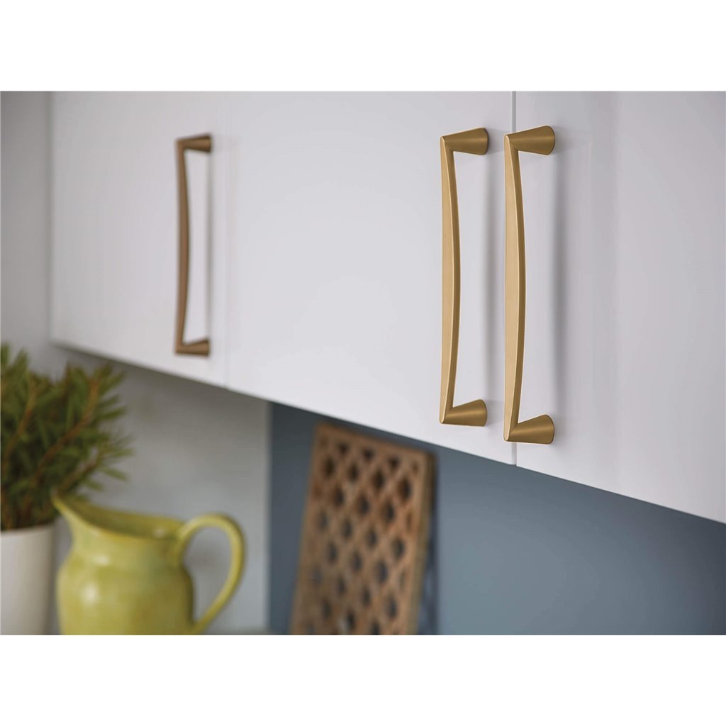 Satin Brass "Core" Drawer Pulls and Knob | Pulls