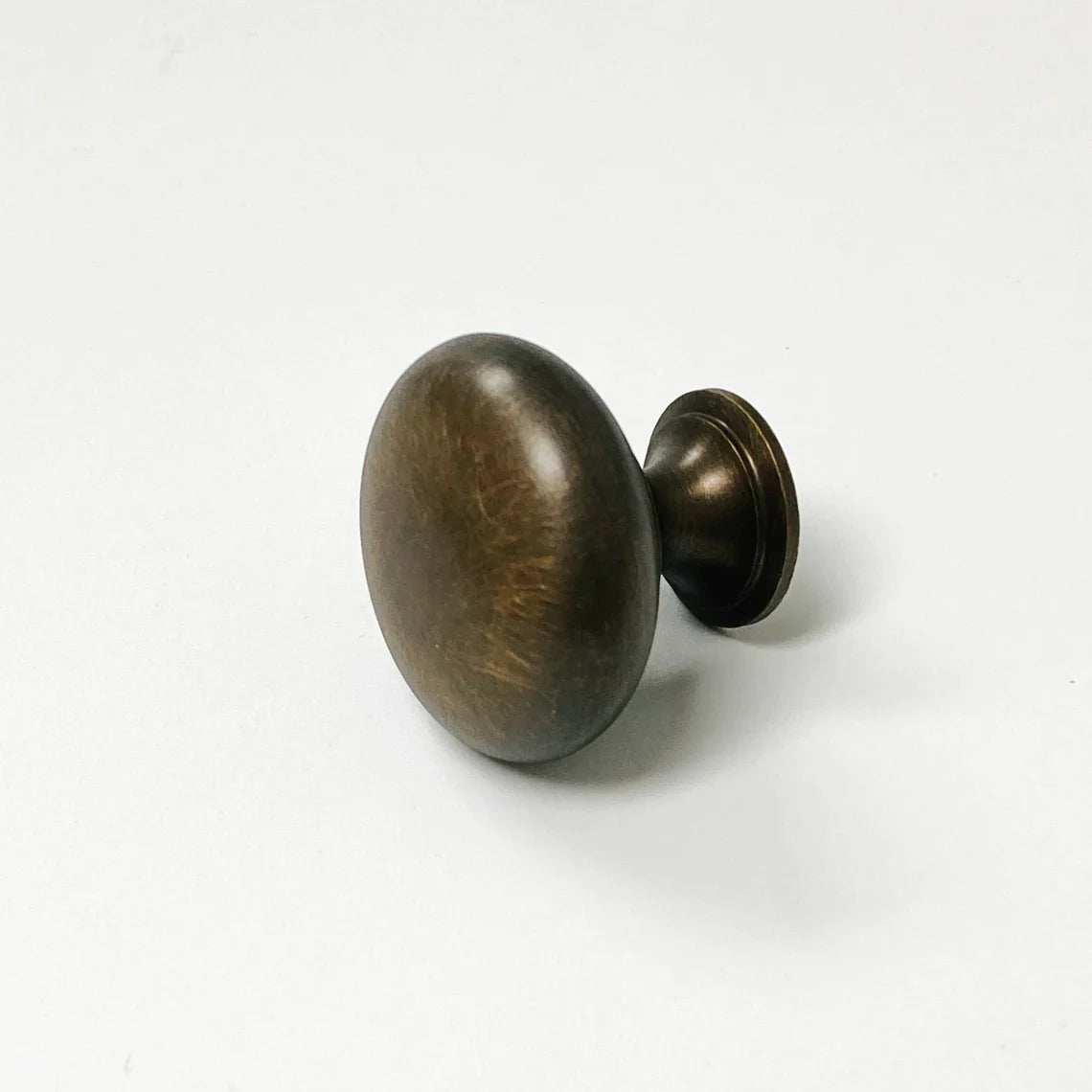 Antique Brass "Eloise" Round Cabinet Knob - Forge Hardware Studio