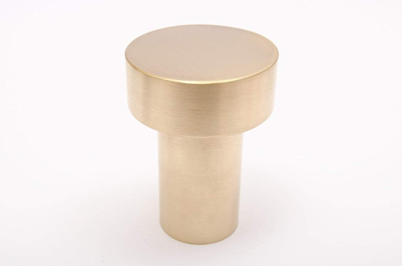 Modern "Dot" Round Wall Hook in Brushed Brass | Hook