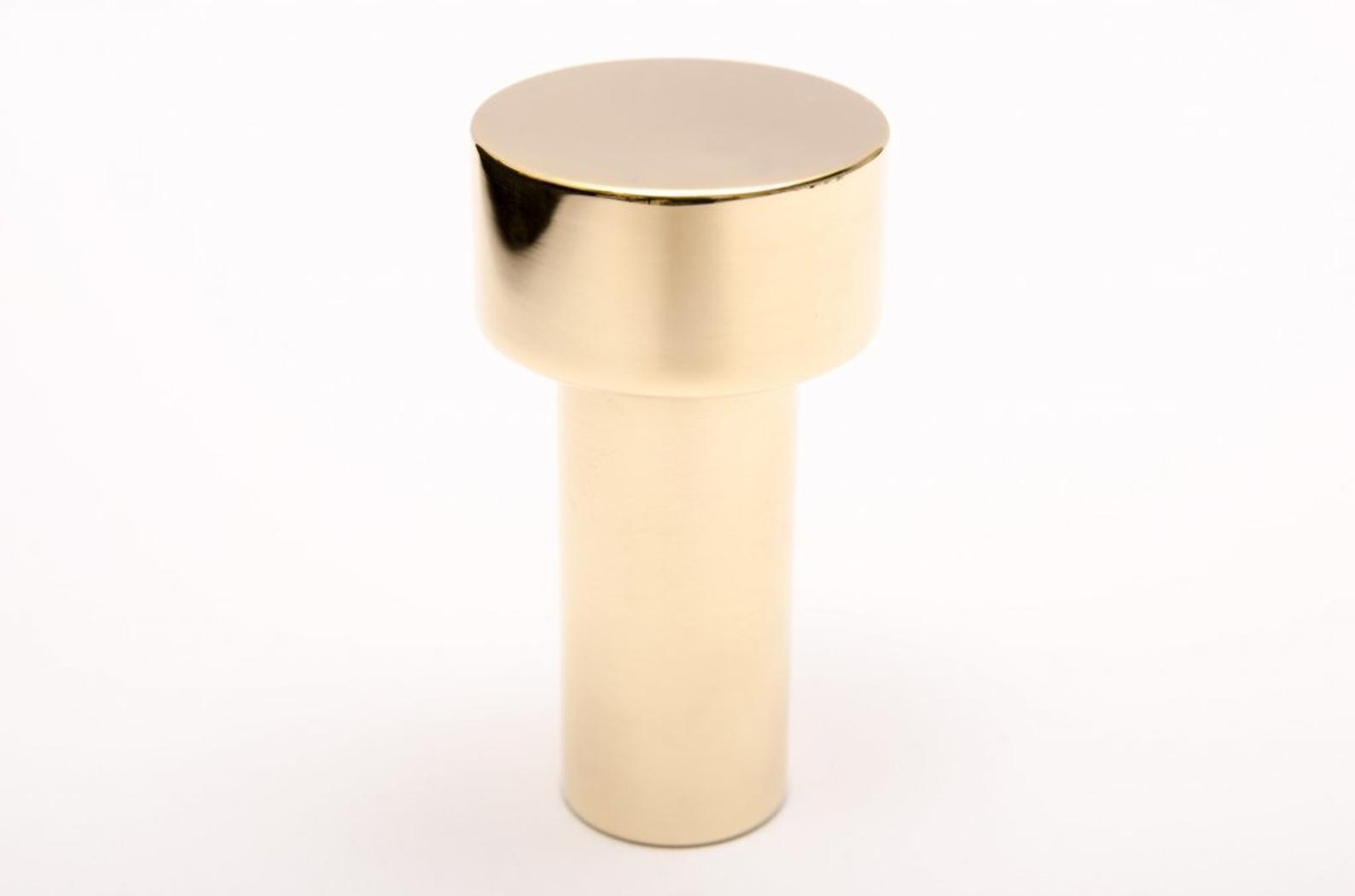 Modern "Dot" Round Wall Hook in Polished Brass | Hook