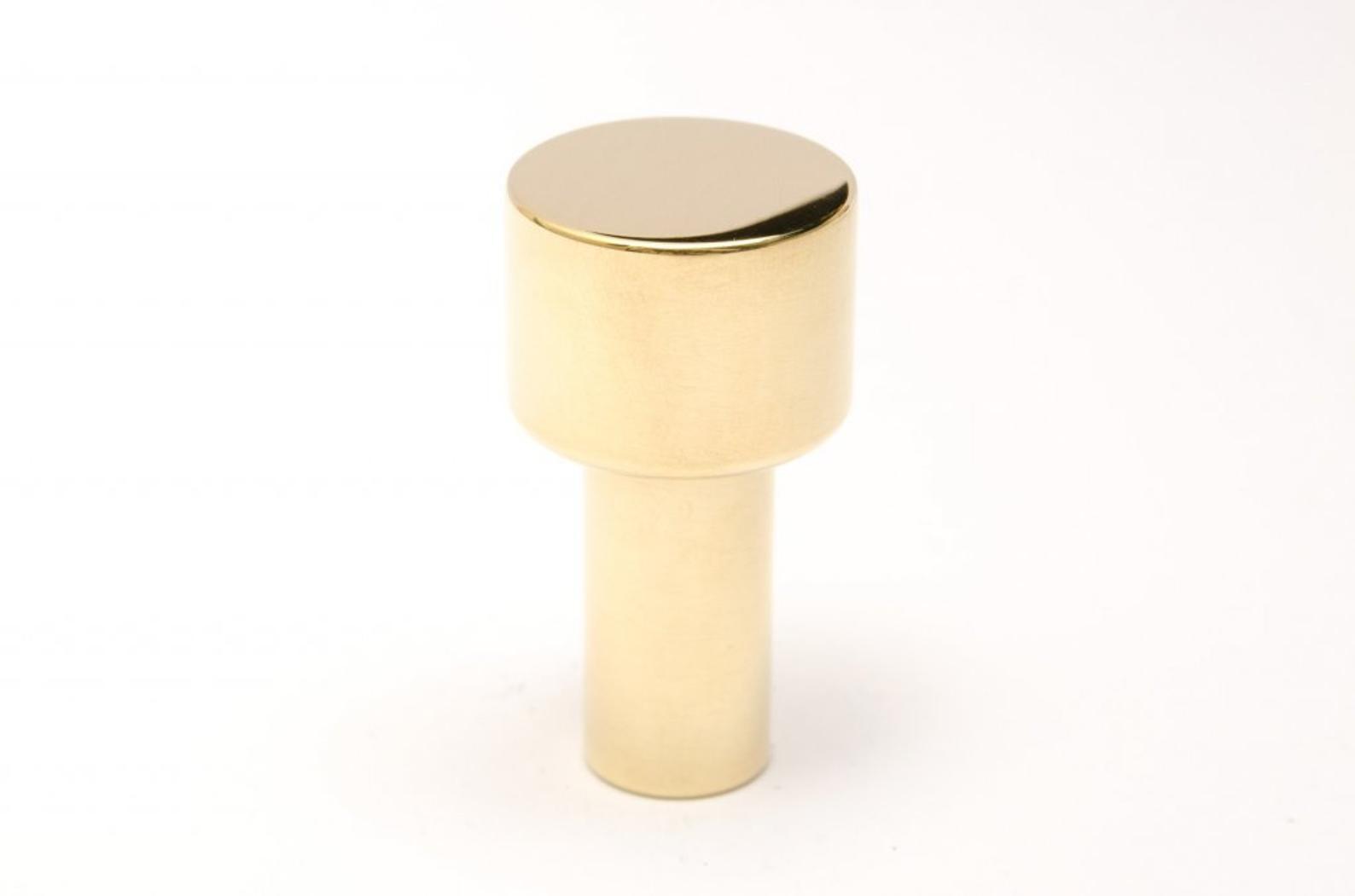 Modern "Dot" Round Wall Hook in Polished Brass | Hook