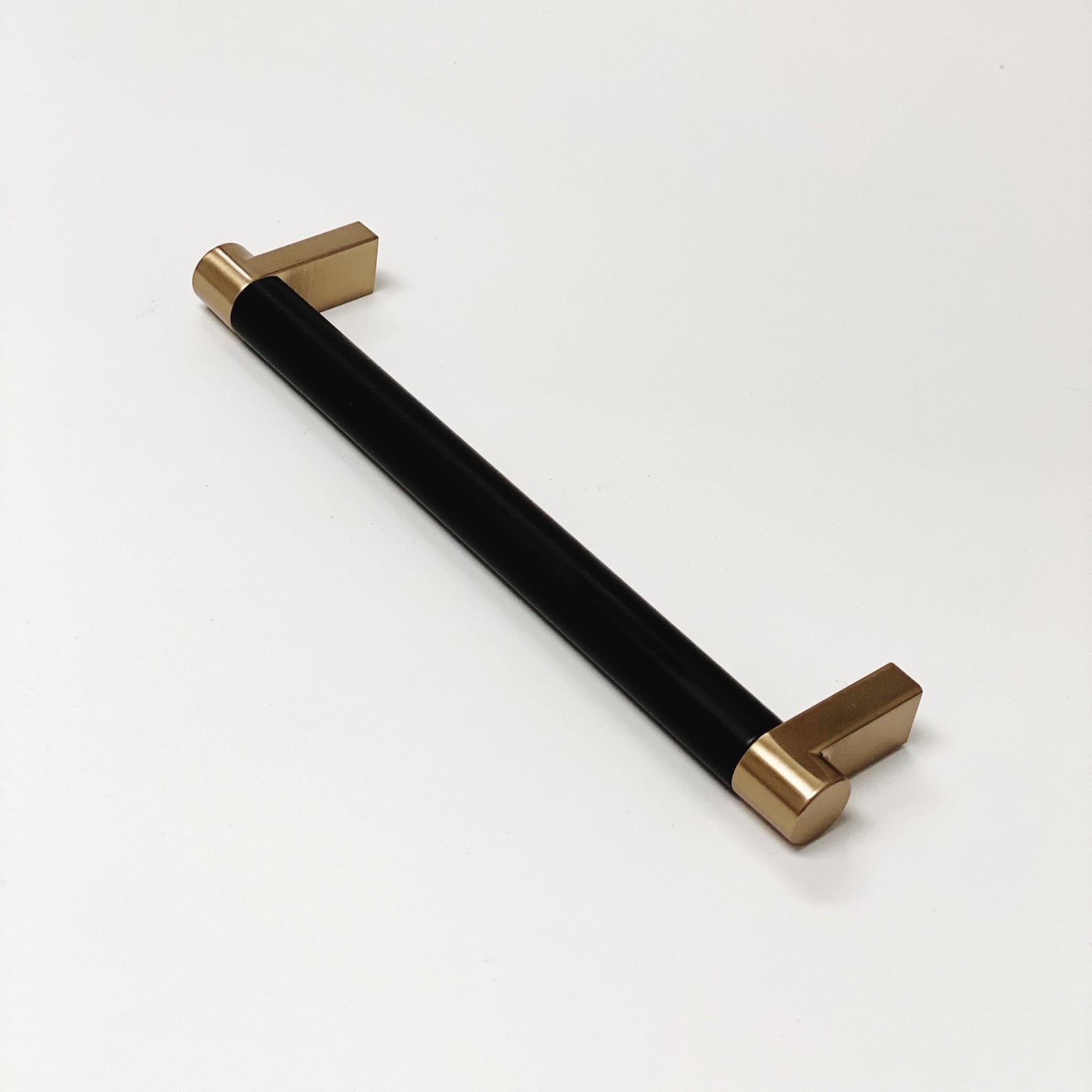 Smooth "Converse No.2" Champagne Bronze and Black Dual-Finish Knobs and Pulls - Industry Hardware