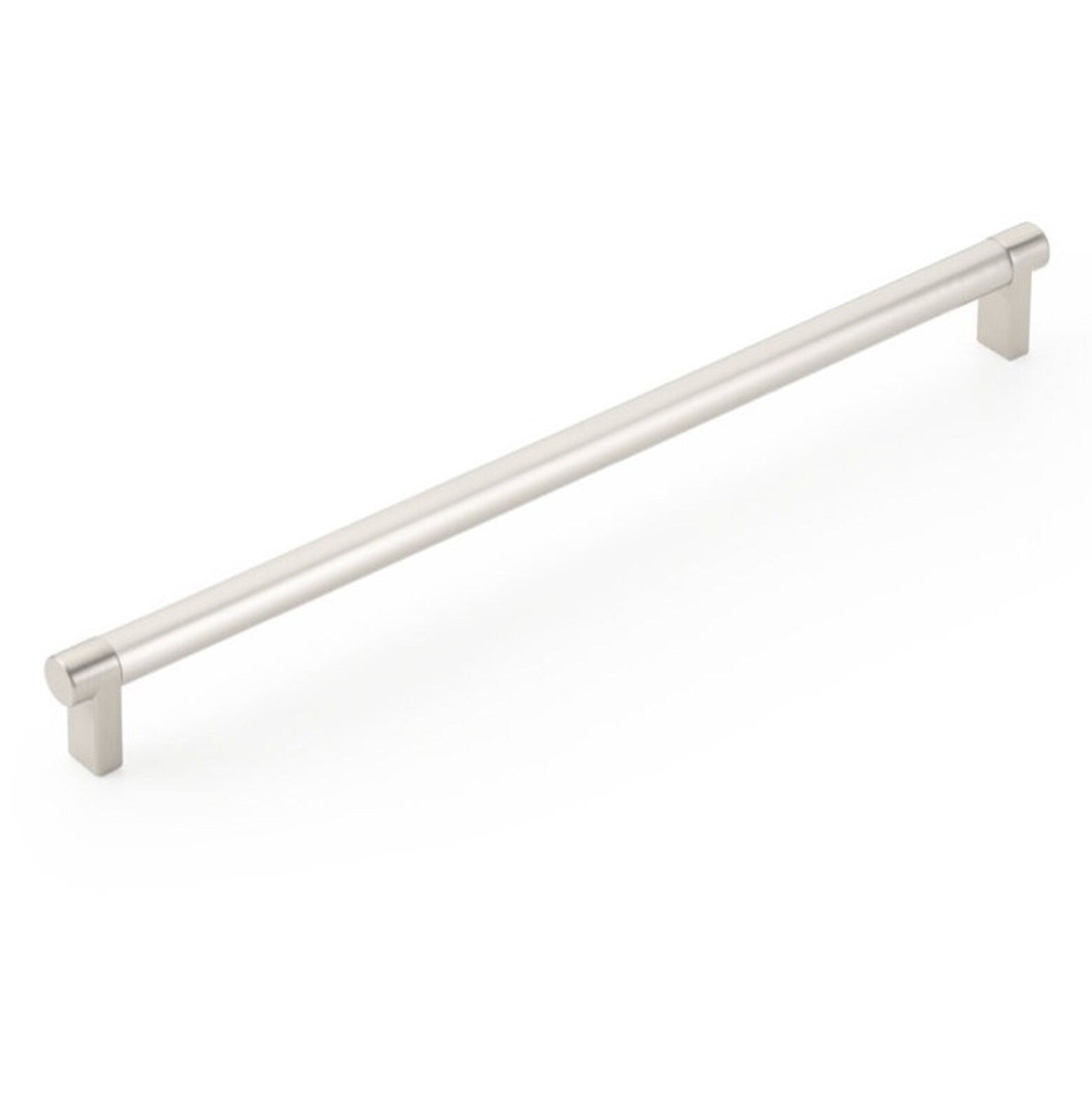 Smooth "Converse No.2" Satin Nickel Cabinet Knobs and Drawer Pulls - Industry Hardware