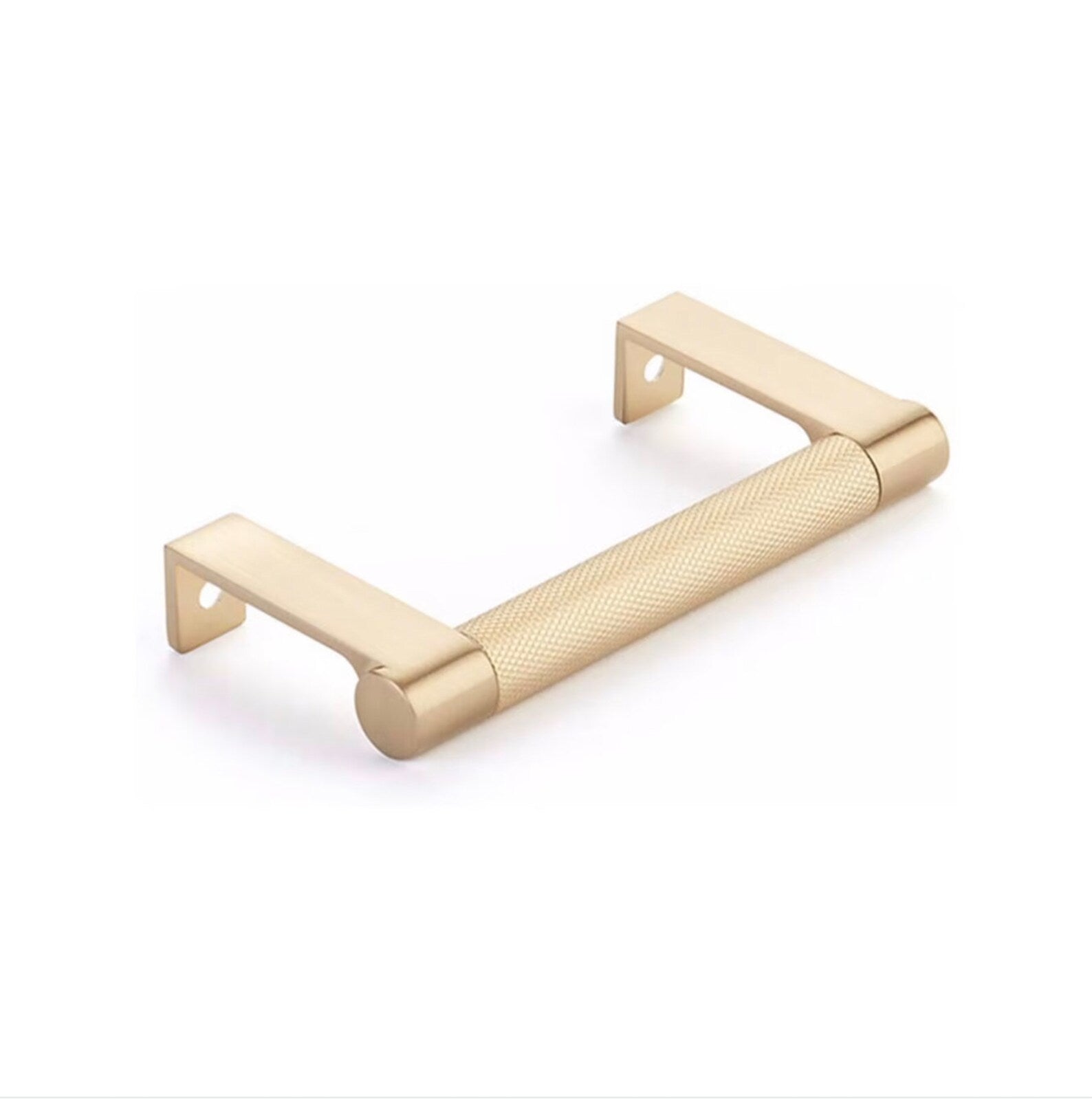Champagne Bronze "Converse" Knurled Edge Tab Drawer Pulls - Industry Hardware