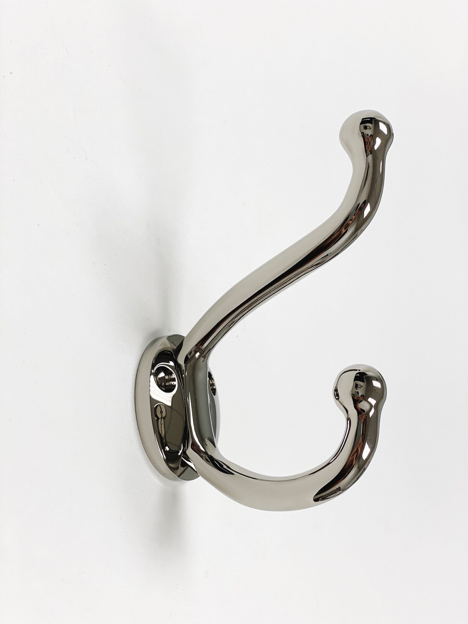 Polished Nickel "Heritage" Wall Hook, Brass Wall Coat Hook - Industry Hardware
