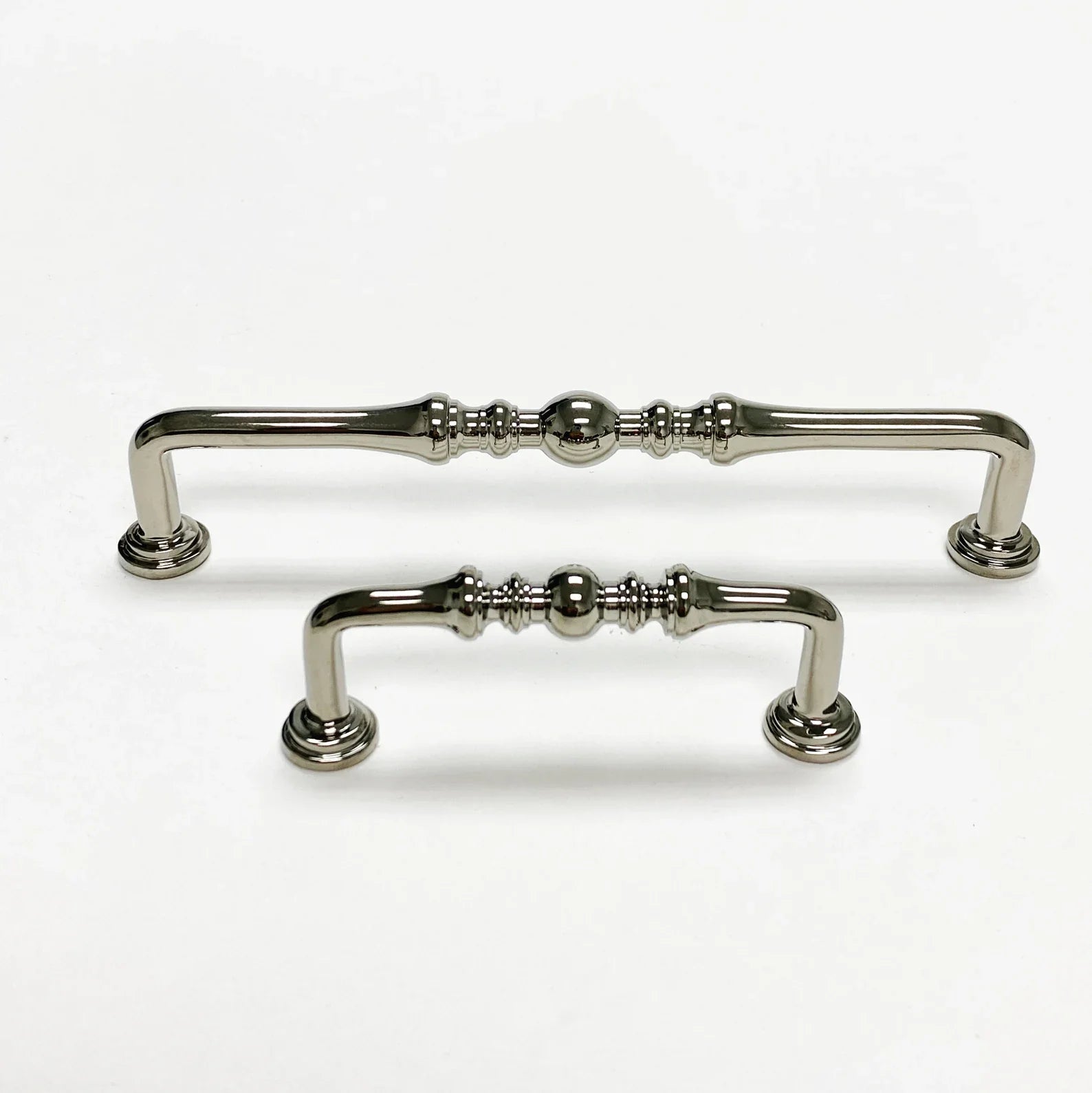 Polished Nickel "Heritage" Cabinet Drawer Pulls - Kitchen Drawer Handles - Industry Hardware