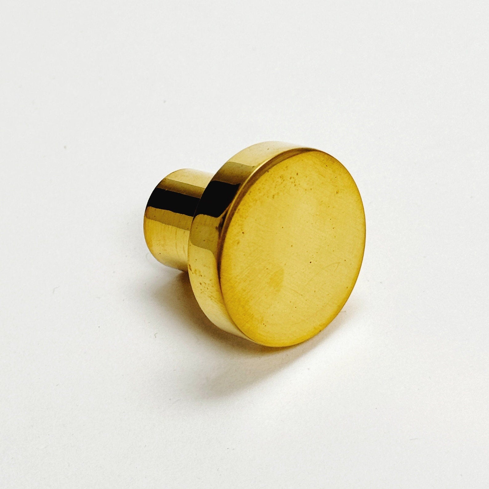 Unlacquered Brass "Patina" Cabinet Knob and Wire Drawer Pulls - Forge Hardware Studio