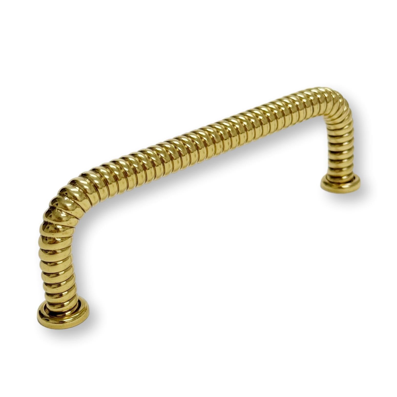 Polished Brass "Rope" Drawer Pull - Industry Hardware