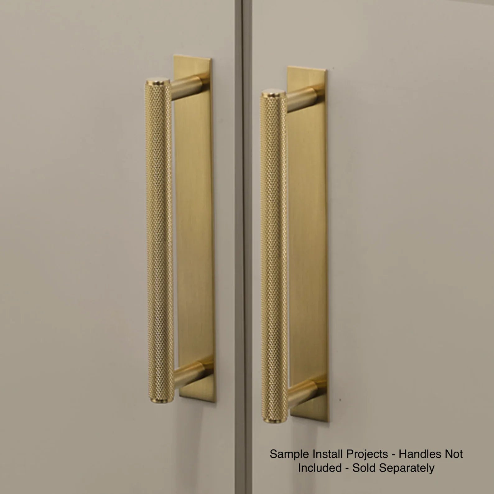 Satin Brass "Maison" Drawer Pull Backplates - Forge Hardware Studio